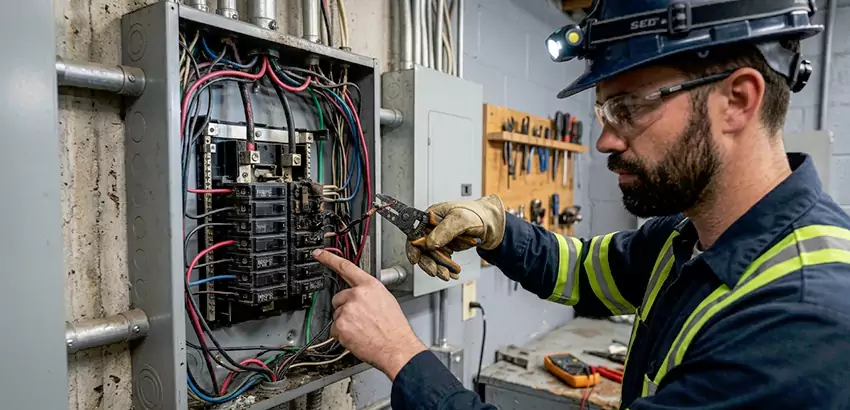 Breaker Box Short Circuit Repair in Woburn