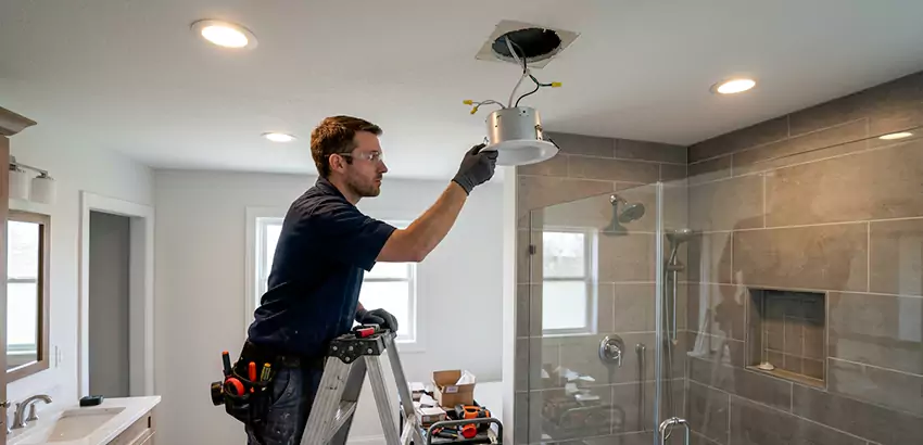 Bathroom and Shower Recessed Lighting Installation in Woburn