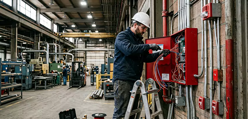 Industrial Fire Alarm Installation in Woburn
