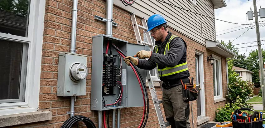 Outdoor Subpanel Installation in Woburn