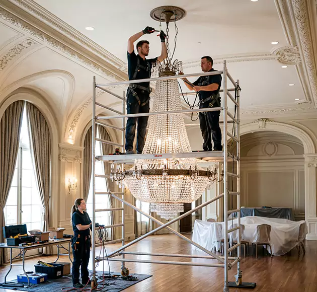 Professional Chandelier Installation: Your Local Fixture Team in Woburn, MA